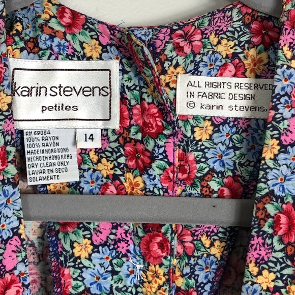 Vintage Karin Stevens Blossom Prairie Dress - Picture 12 of 13